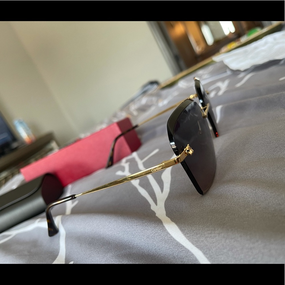 Cartier Rimless Panther Sunglasses